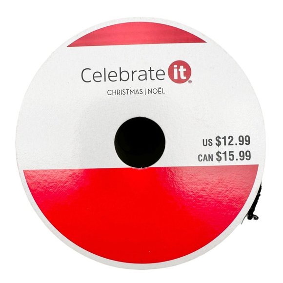 Ashland Tree Skirt 48 In Black White Plaid w/5 rolls of Celebrate It Ribbon NEW - Picture 8 of 12